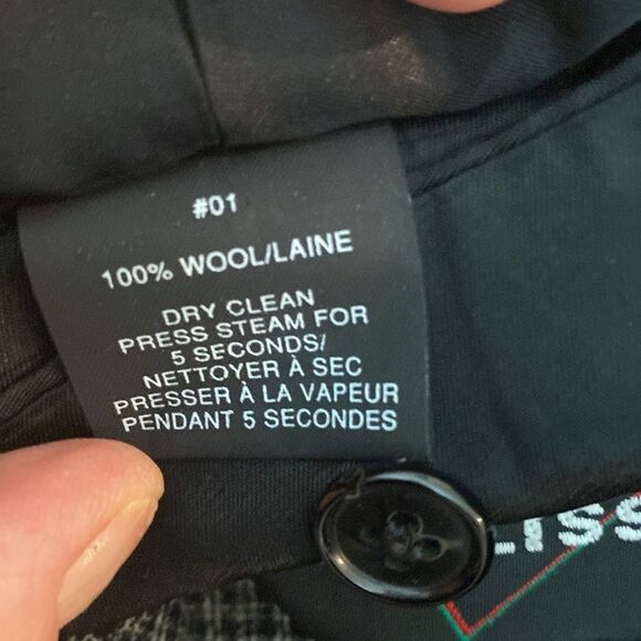 Bellisimo Men's Vintage Black/Gray Houndstooth Sports Jacket/Blazer Size 42 - Picture 14 of 15